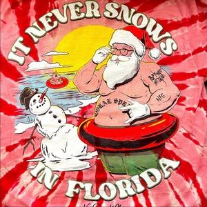 New Found Glory NFG Christmas Shirt - rare “It never snows in Florida”